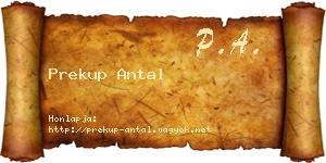 Prekup Antal névjegykártya